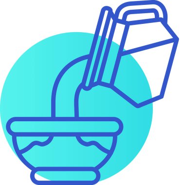 Kova. Web simgesi basit illüstrasyon