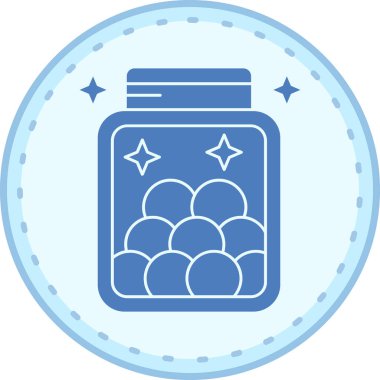 Kavanoz. Web simgesi basit illüstrasyon