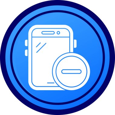 Akıllı telefon. Web simgesi basit illüstrasyon