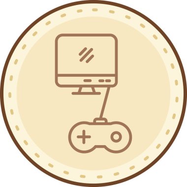 Video oyunu simgesi vektör illüstrasyonu