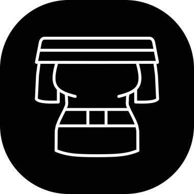 Bir kahve makinesinin vektör çizimi