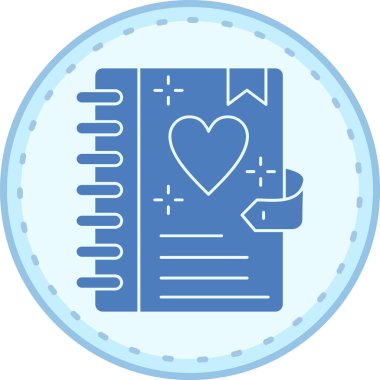 Kalp. Web simgesi basit illüstrasyon