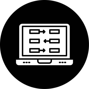 planlama simgesi, vektör illüstrasyonu basit tasarım