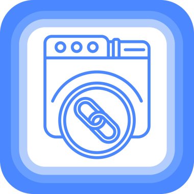 çamaşır makinesi ikon vektör illüstrasyonu