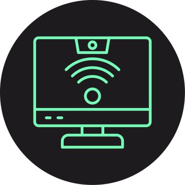 dizüstü bilgisayar simgesi, vektör illüstrasyonu