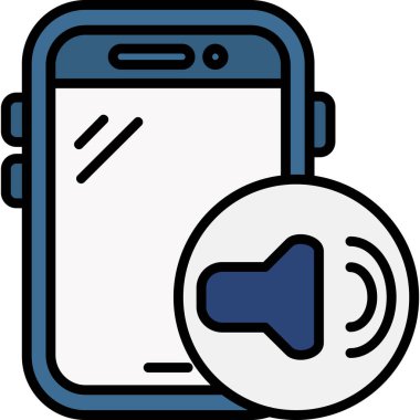 Cep telefonu. Web simgesi basit illüstrasyon