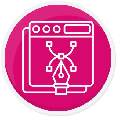 Modern oto tamir simgesinin vektör illüstrasyonu