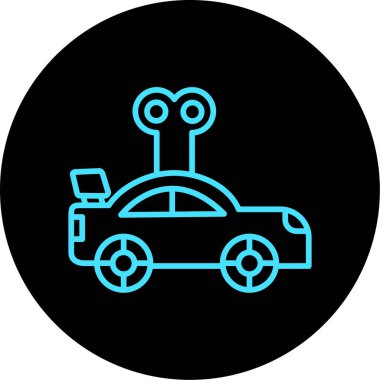 araba simgesi vektör illüstrasyonu