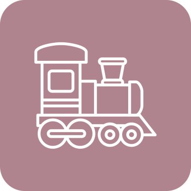 Tren web simge vektör çizim