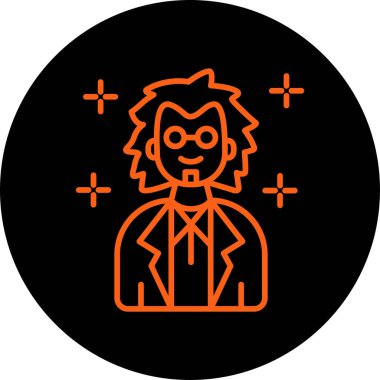 Bir insan simgesinin vektör illüstrasyonu