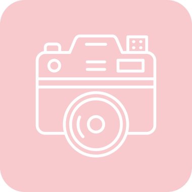 kamera simgesi vektör illüstrasyonu