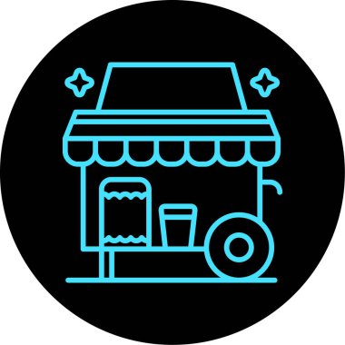 Gıda simgesinin vektör illüstrasyonu