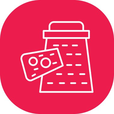 Alışveriş. Web simgesi basit illüstrasyon