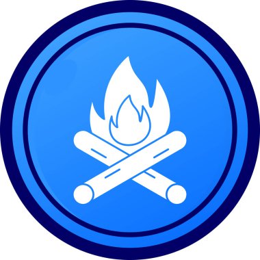 Ateş vektörü simgesini ateşle