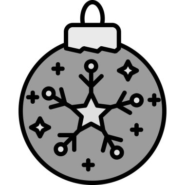 Noel balosu. Web simgesi basit illüstrasyon