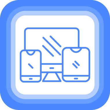 Akıllı telefon simgesi. Basit resimleme