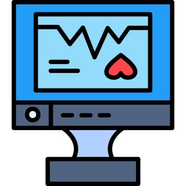 Bilgisayar ekranı. Basit tasarım