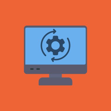 Gears'ı ile dizüstü düz simgesi