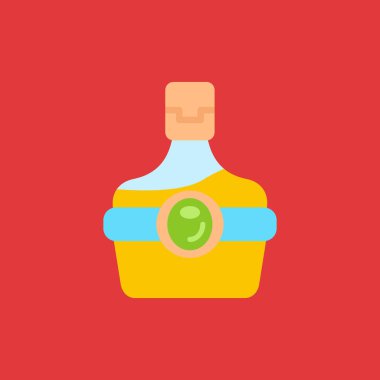 Alkol şişe vektör simgesi