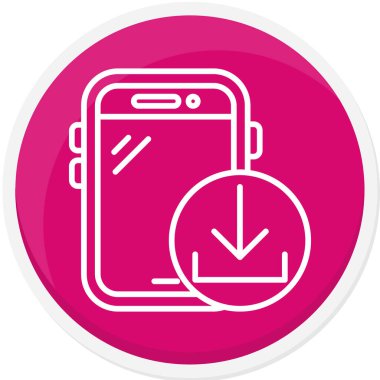 hareket eden telefon vektör çizim