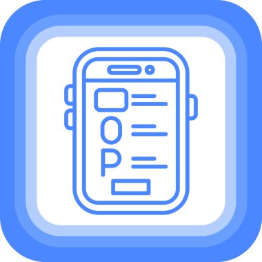 Mobil kutsal kişilerin resmi, vektör çizim