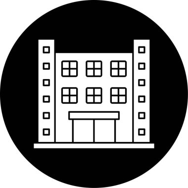 Otel simgesi vektör illüstrasyonu