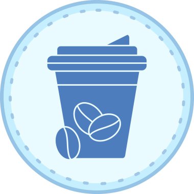 kahve ikonu vektör illüstrasyonu