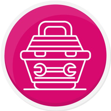 Bir araba simgesinin vektör illüstrasyonu