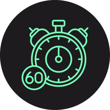 Kronometre Web simgesi basit illüstrasyon