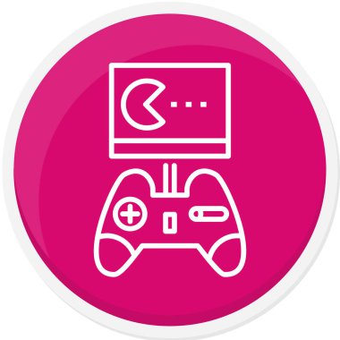 oyun konsolu simgesi. vektör illüstrasyonu