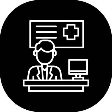 Doktor Simge vektör illüstrasyonu