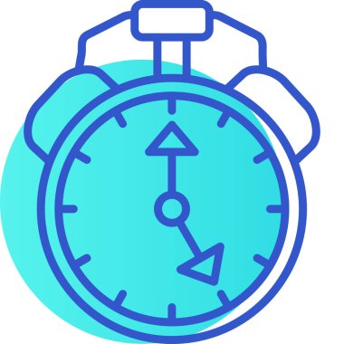 Saat. Web simgesi basit illüstrasyon