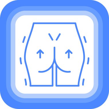 Kadın Gövdesi Simgesi, vektör illüstrasyonu