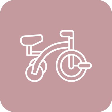 Bisiklet simgesi, vektör illüstrasyonu