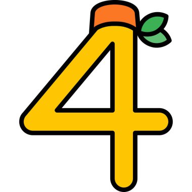 4 numaralı vektör çizim