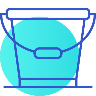 Çöp simgesi, vektör basit tasarım illüstrasyonu