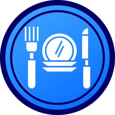 Restoran simgesi vektör illüstrasyonu