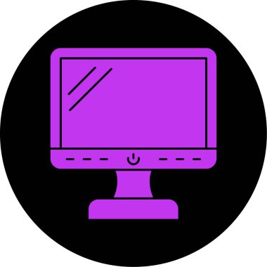 Bilgisayar. Web simgesi basit illüstrasyon