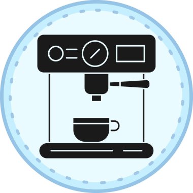 Kahve makinesi. Basit resimleme