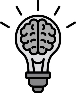 Ampul. Web simgesi basit illüstrasyon