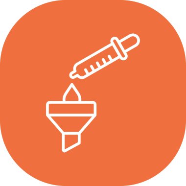 Bir şırınga simgesinin vektör çizimi