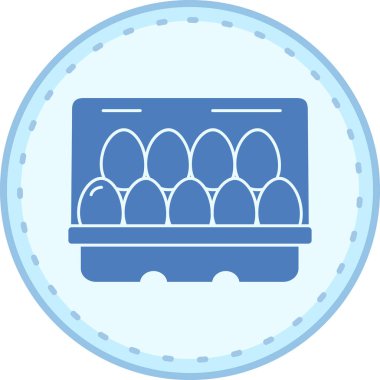 Yumurta. Web simgesi basit illüstrasyon