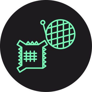 Vektör golf simgesi illüstrasyonu