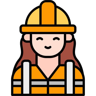 kadın inşaat işçisi simgesi