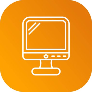 bilgisayar ekranı simgesi, vektör illüstrasyonu