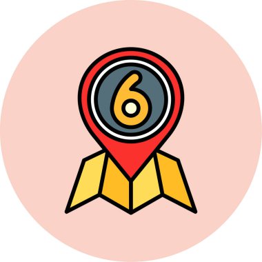 konum simgesi vektör illüstrasyonu