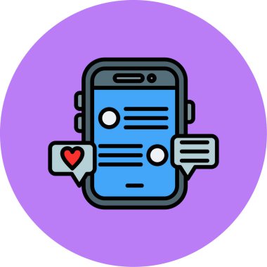 Akıllı telefon simgesi. vektör illüstrasyonu