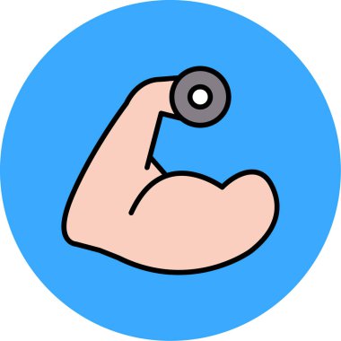 Dambıl tutan bir elin vektör çizimi