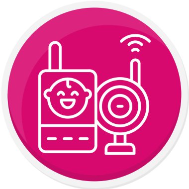 Radyo. Web simgesi basit illüstrasyon