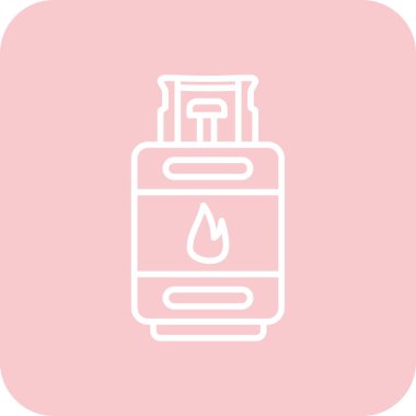 Gaz simgesinin vektör illüstrasyonu